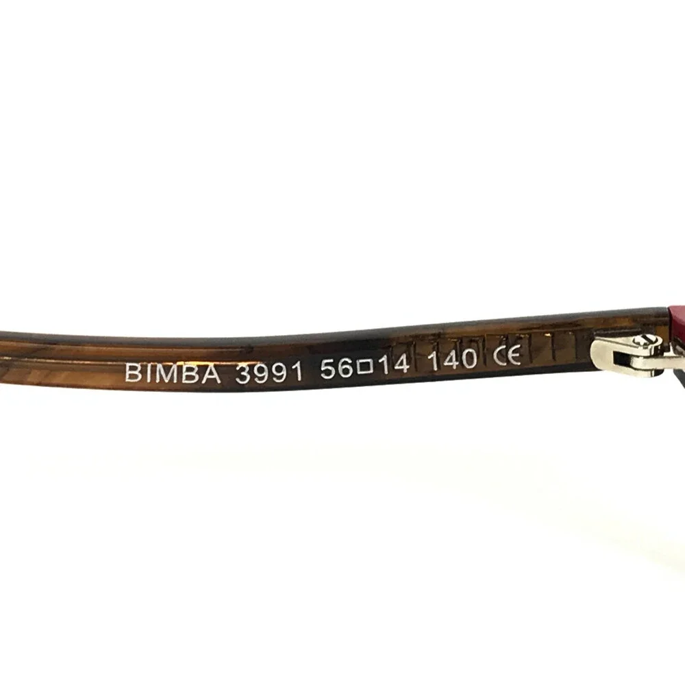 BOZ Eyeglasses Frames BIMBA 3991 Rouge Jungle/Brun Nuage Full Rim 56-14-140
